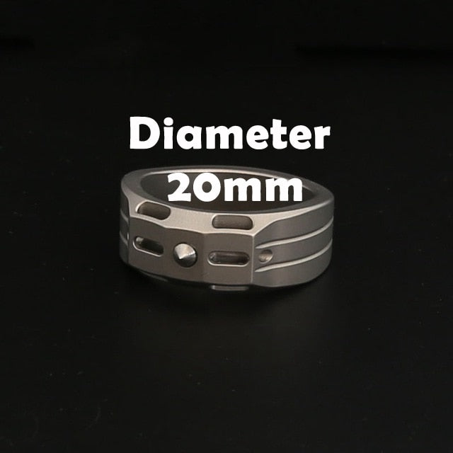Self defense Knife Ring Luxury Titanium Molded In One Body High Streng –  Self Defense Rings