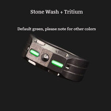 Load image into Gallery viewer, Titanium Alloy Self-defense Ring Luminous EDC Tool Multifunctional  With Tungsten Steel Head Tritium Gas Tube Necklace