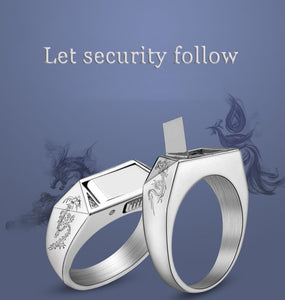 Self-defense Ring Women's Anti-wolf Artifact Men's Titanium Steel Protective Ring Multifunctional Decorative Ring