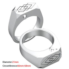 Load image into Gallery viewer, Luxury Titanium Ring Rhomboid Design One Piece High Strength Self-defense Tools Male And Female Self-defense Gifts Ensure Safety