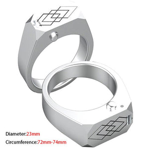 Luxury Titanium Ring Rhomboid Design One Piece High Strength Self-defense Tools Male And Female Self-defense Gifts Ensure Safety