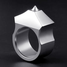 Load image into Gallery viewer, Self-defense ring male and female students protection titanium steel ring tungsten steel material can break the window anti-wolf