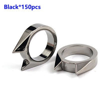 Load image into Gallery viewer, Wholesale Survival Emergency Finger Ring 150pcs/lot Outdoor Safety Protection Female Woman Self Defense Stainless Steel Breaker