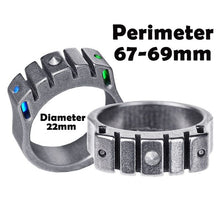 Load image into Gallery viewer, 25 year light-emitting defense ring titanium alloy ring EDC tritium tube light-emitting self-defense window breaker self-defense