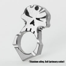 Load image into Gallery viewer, Titanium alloy self-defense ring, skeleton defense tiger refers to the girls against wolves cool jewelry for both men and women