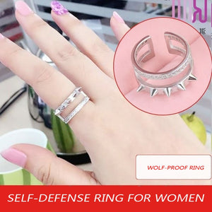 Hidden Knife Ring Defense Finger Brass knuckle Gray Self-defens Weapon –  Self Defense Rings
