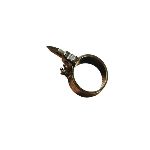 Gullei Custom Hidden Knife Self Defense Ring Stainless Steel