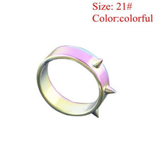 Load image into Gallery viewer, Spike Ring - Personal Self-defense Titanium Steel Men and Women Thorn Head Ring Anti-wolf Nail barbed Ring